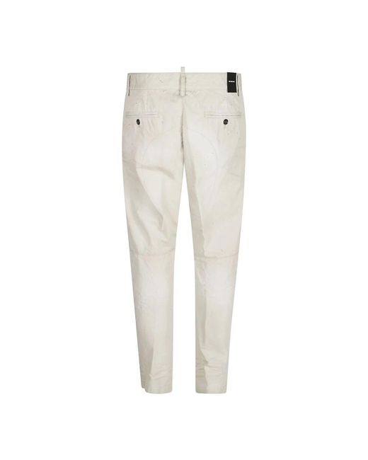 DSquared² White Chinos for men