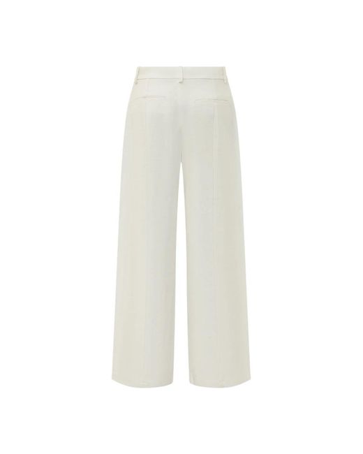 Calvin Klein White Wide Trousers