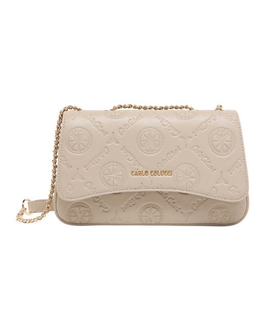carlo colucci Natural Shoulder Bags