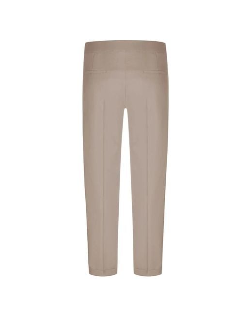 Cambio Gray Straight Trousers