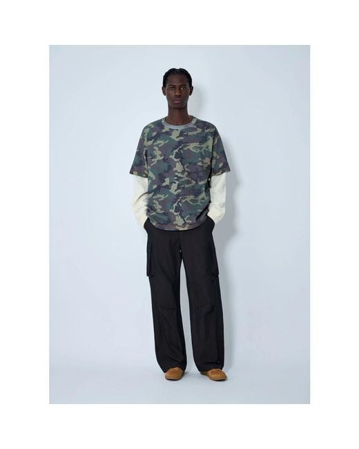 AWAKE NY Blue Long Sleeve T-Shirts for men
