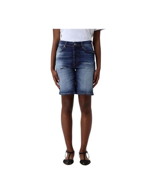 Denim Shorts Dondup de color Blue