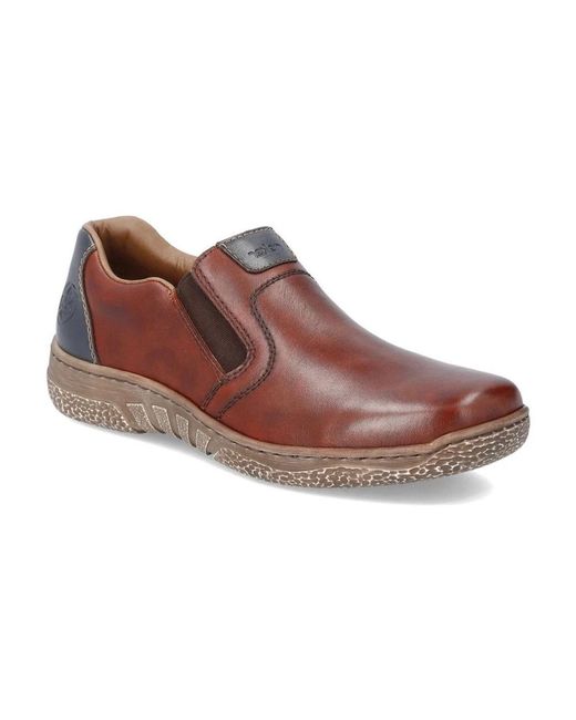 Rieker Braune Slipper in Brown für Herren