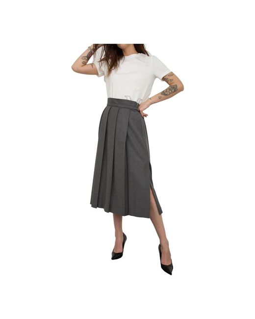 Max Mara Midi Skirts in het Gray