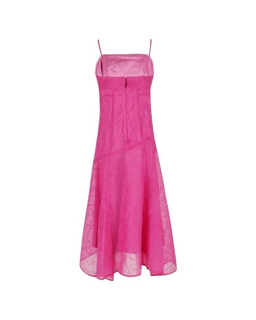 Ganni Pink Midi Dresses