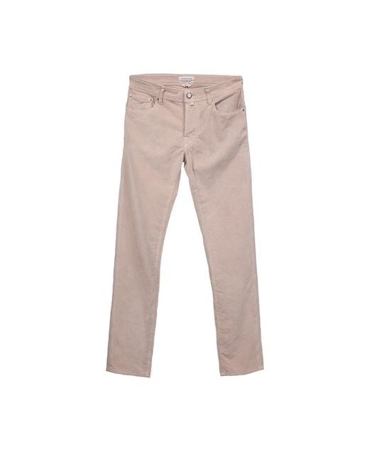 Jacob Cohen Natural Straight Trousers for men
