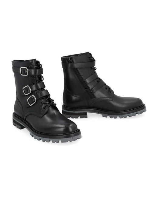 Céline Black Lace-Up Boots for men