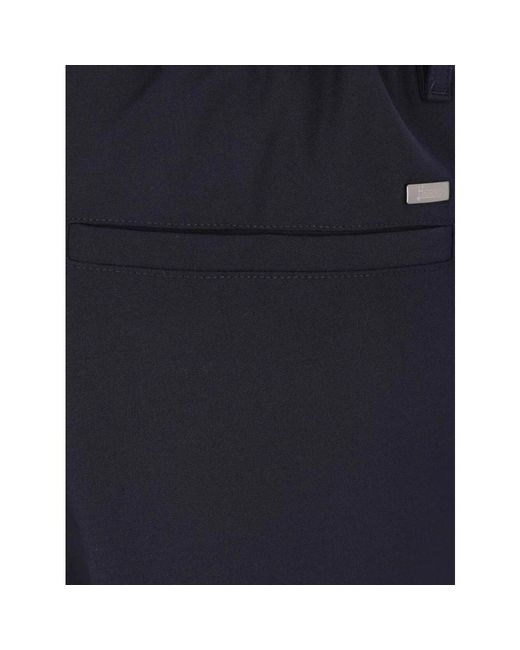 Herno Blue Straight Trousers for men