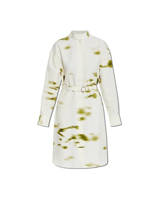 Ferragamo White Shirt Dresses