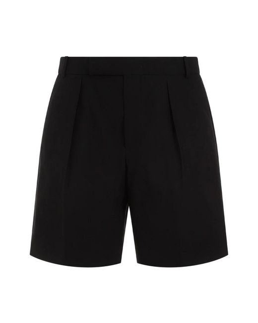 Alexander McQueen Black Casual Shorts for men