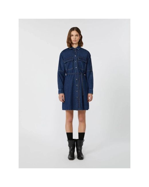 Weekend by Maxmara Blue Shirt Dresses