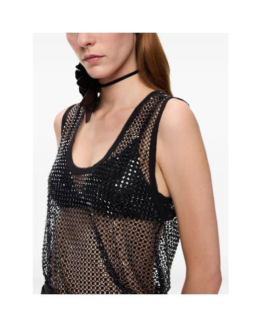 Pinko Gray Sleeveless Tops