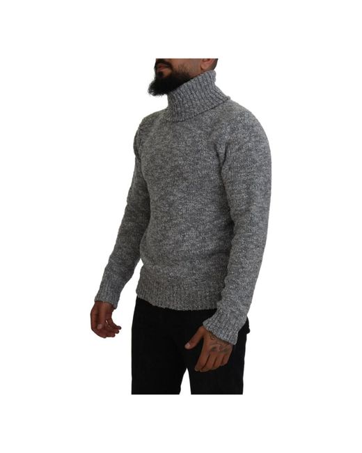 Dolce & Gabbana Gray Turtlenecks for men