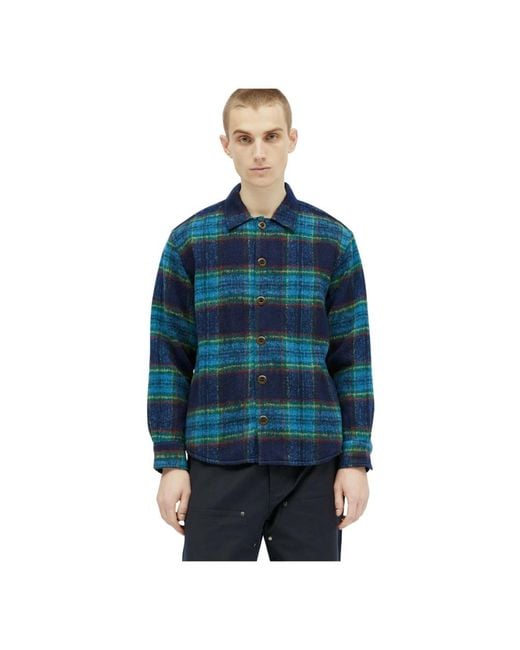 Brain Dead Blue Casual Shirts for men
