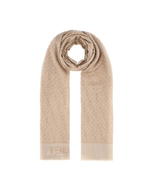 Fendi Natural Winter Scarves