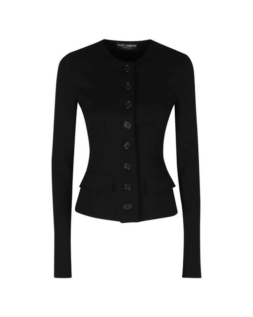 Dolce & Gabbana Wool Jacket in het Black