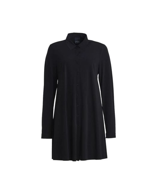 JAPANTKY Black Shirt Dresses