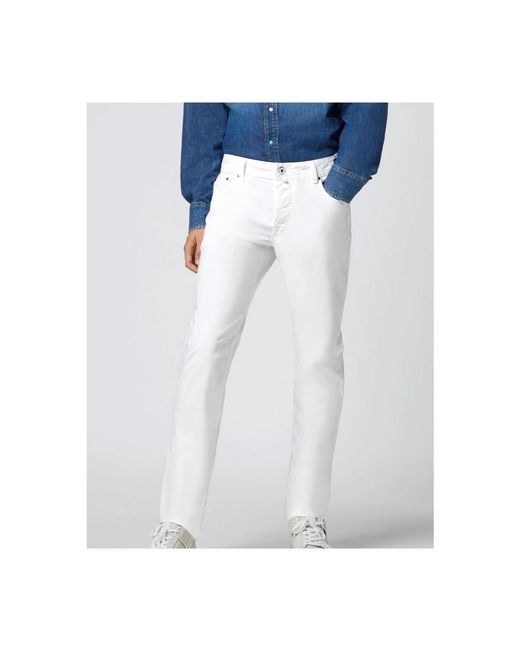 Jacob Cohen White Skinny Jeans for men