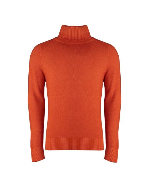Malo Red Cashmere Knitwear for men