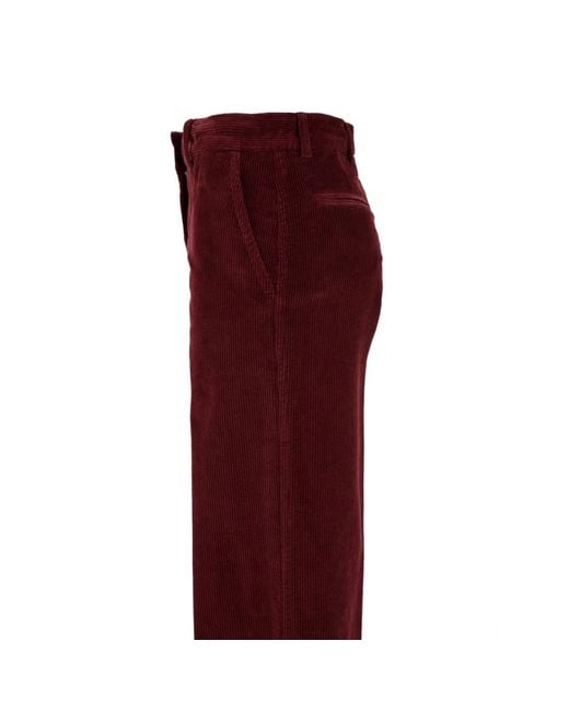 Aspesi Red Wide Trousers