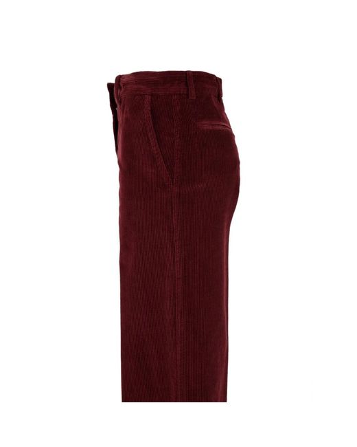 Wide Trousers Aspesi de color Red