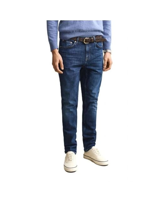 Gant Blue Slim Fit Jeans for men