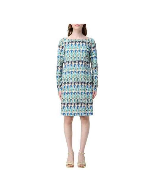 Maliparmi Blue Short Dresses