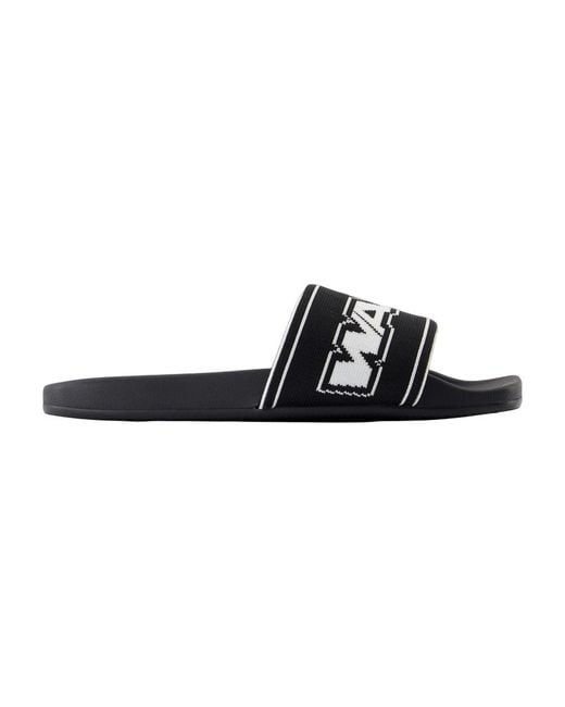 Alexander Wang Black Aw Webbing Pool Slides