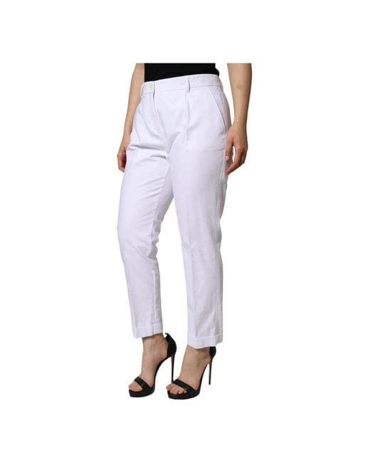Dolce & Gabbana Blue Slim-Fit Trousers