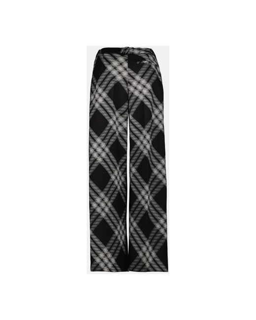 Burberry Black Wide Trousers