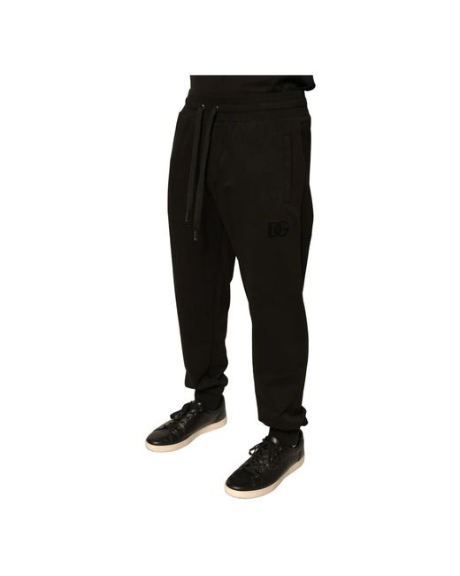 Dolce & Gabbana Black Sweatpants for men