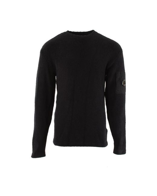 Round-Neck Knitwear C P Company de hombre de color Black