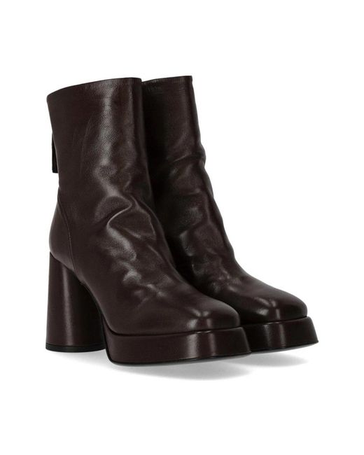 Halmanera Brown Heeled Boots