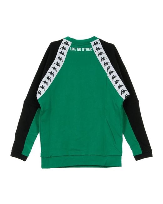 Kappa Hoodies & Sweatvesten ,Groen ,Stijlvolle Crewneck Sweatshirt in het Green voor heren