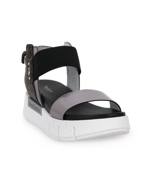 Nero Giardini Black Flat Sandals
