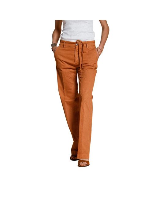 Mason's Brown Straight Trousers