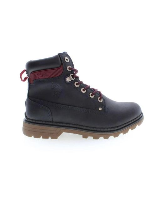 U.S. POLO ASSN. Blue Lace-Up Boots for men