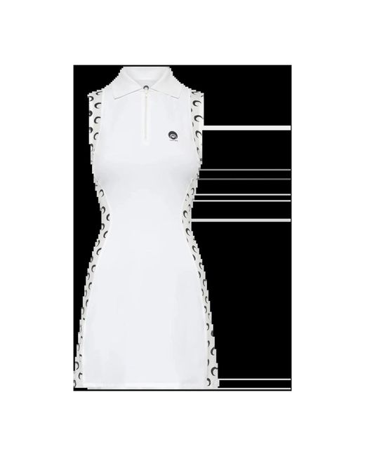 MARINE SERRE Black Shirt Dresses