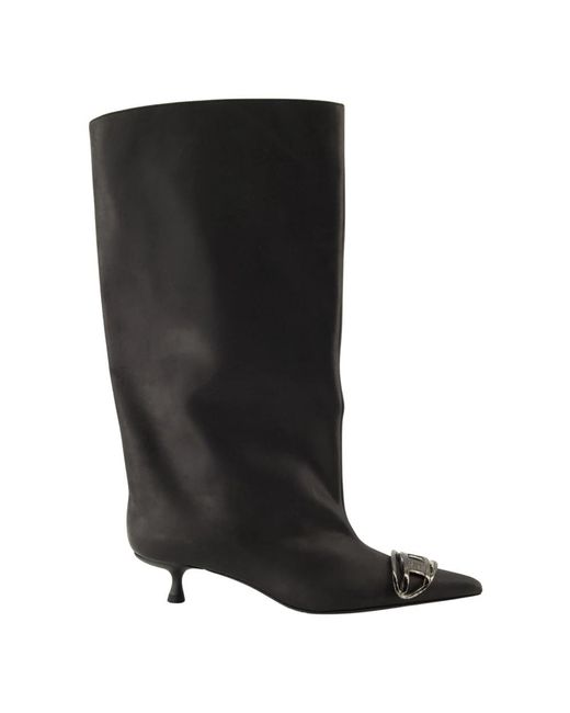 DIESEL Black Heeled Boots