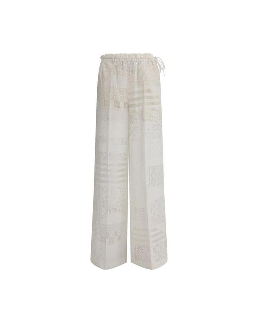 Fendi Gray Patchwork Devo Pants