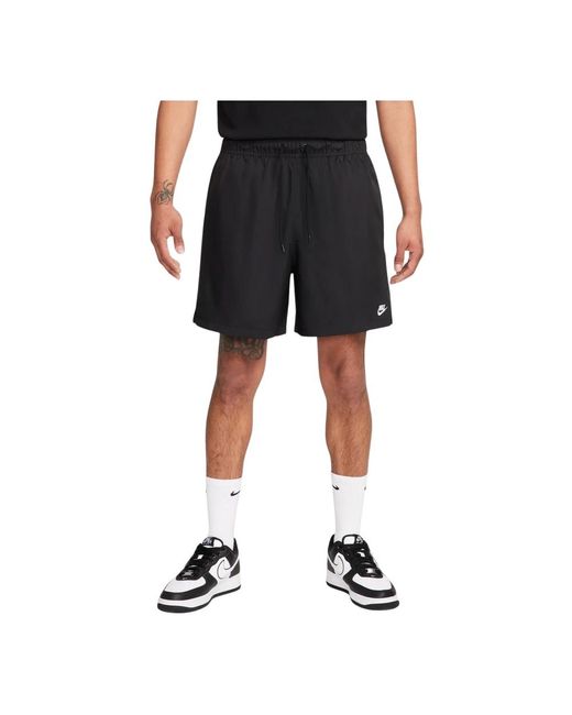 Shorts bermuda club woven flow di Nike in Black da Uomo
