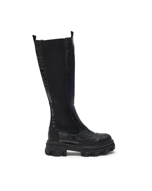 Ganni Black Chelsea Boots