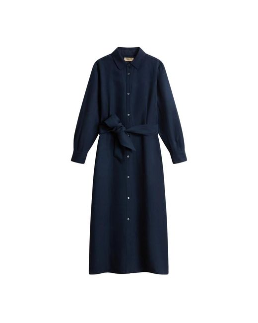 Woolrich Blue Shirt Dresses