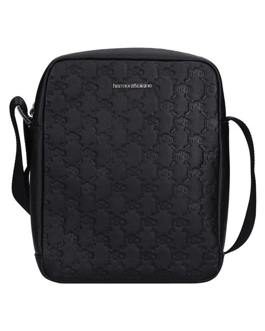 Harmont & Blaine Black Cross Body Messenger for men