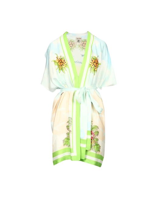 Semicouture Overhemden ,Groen ,Jurk in het Yellow