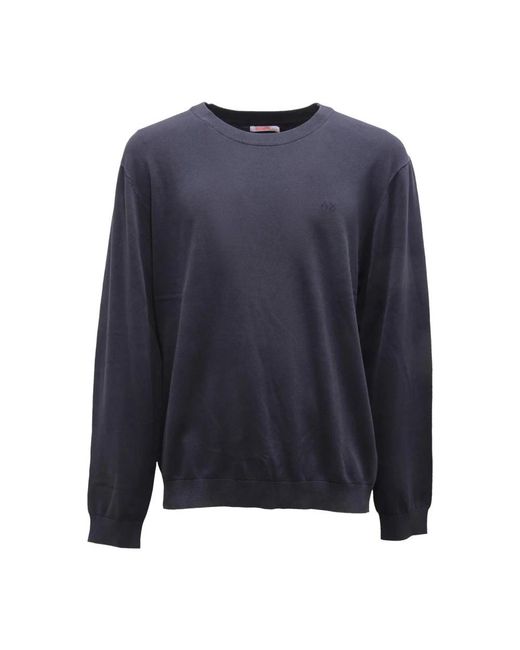 Sun 68 Blue Round-Neck Knitwear for men