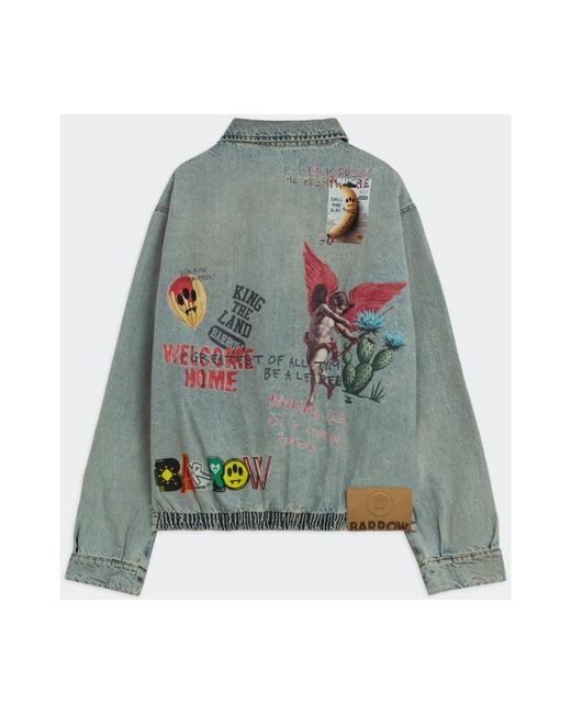 Barrow Jassen ,Blauw ,Denim Denim Jacket in het Green voor heren