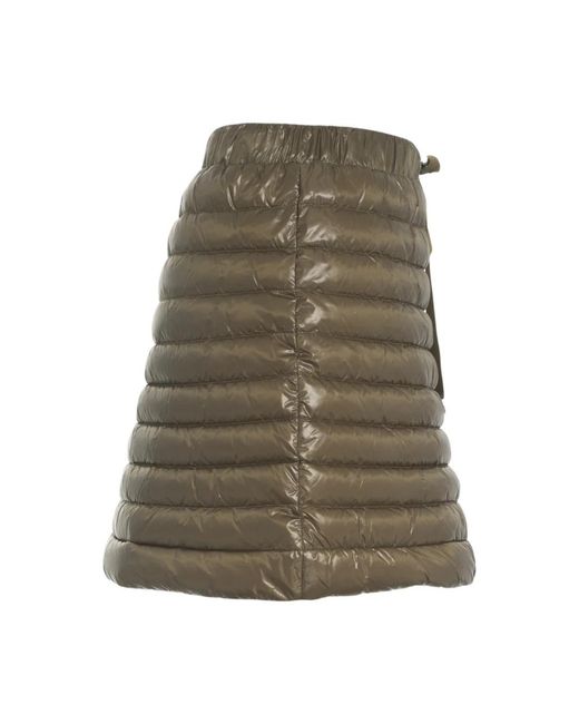 Herno Rokken ,Groen ,Gewatteerde Mini Rok Olijf Aw 25 in het Green