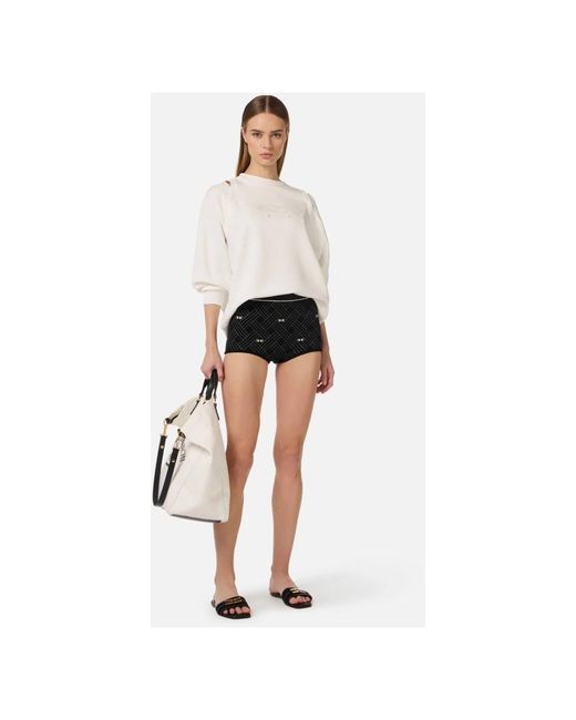 Elisabetta Franchi White Sweatshirts