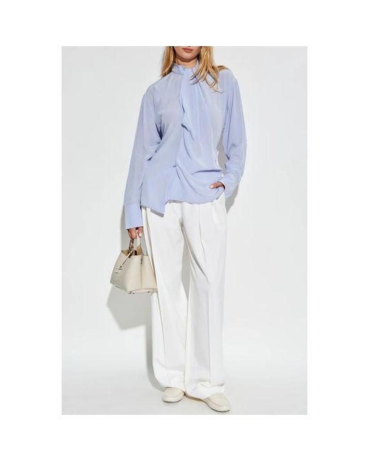 Victoria Beckham Straight Trousers in het White